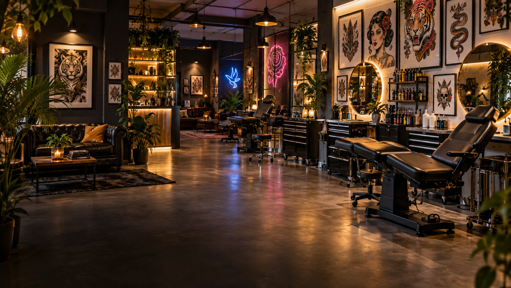 Ambiente creativo de One Tattoo Studio